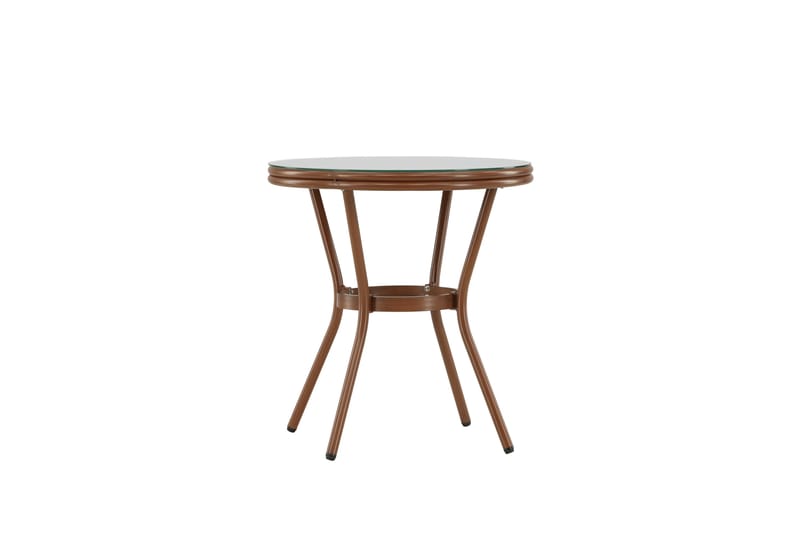 Loures Cafébord 70 cm - Brun - Utemöbler - Trädgårdsbord & Utebord - Cafebord