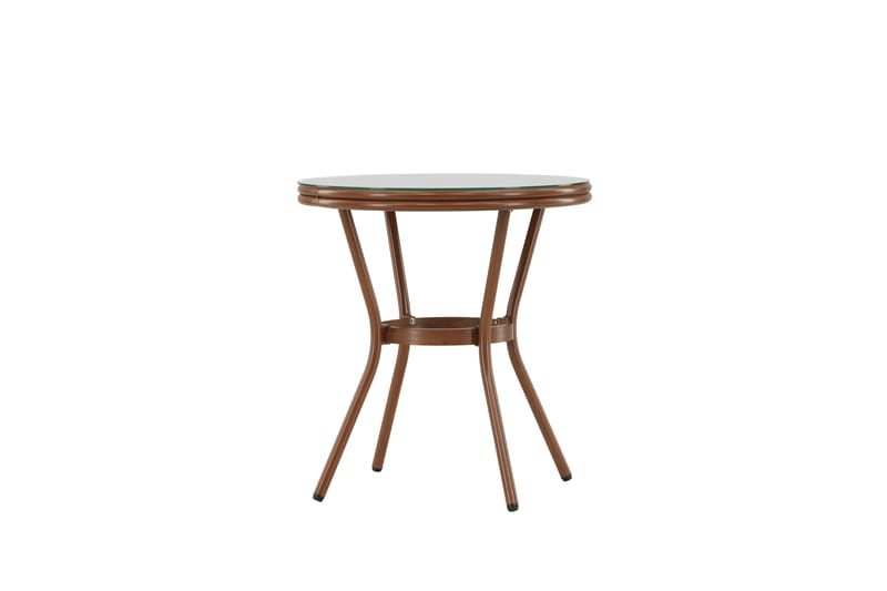 Loures Cafébord 70 cm - Brun - Utemöbler - Trädgårdsbord & Utebord - Cafebord