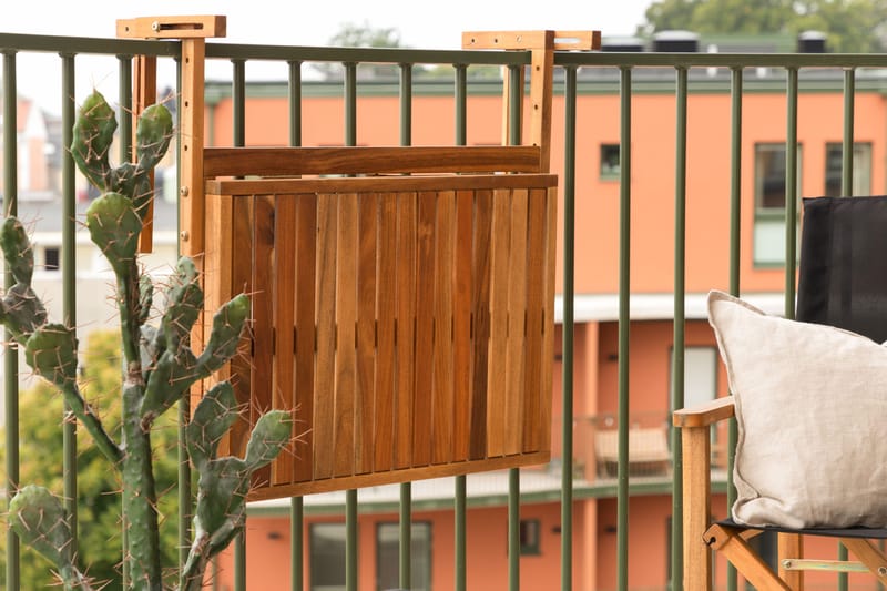 Marion Balkongbord Utomhus 60x45 cm - Trä/Natur - Utemöbler - Trädgårdsbord & Utebord - Matbord ute