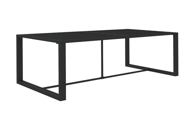 Matbord för trädgården antracit 120x60x66 cm aluminium - Antracit - Matbord ute