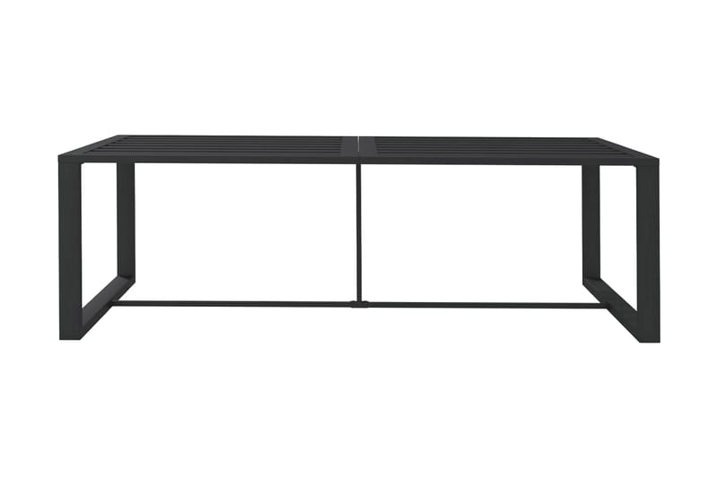 Matbord Utomhus för trädgården antracit 120x60x66 cm aluminium - Antracit - Utemöbler - Trädgårdsbord & Utebord - Matbord ute