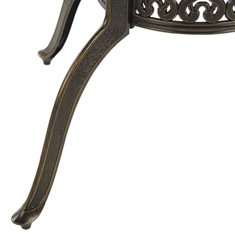 Matbord Sapri 100 cm - Mörkbrun - Utemöbler - Trädgårdsbord & Utebord - Matbord ute