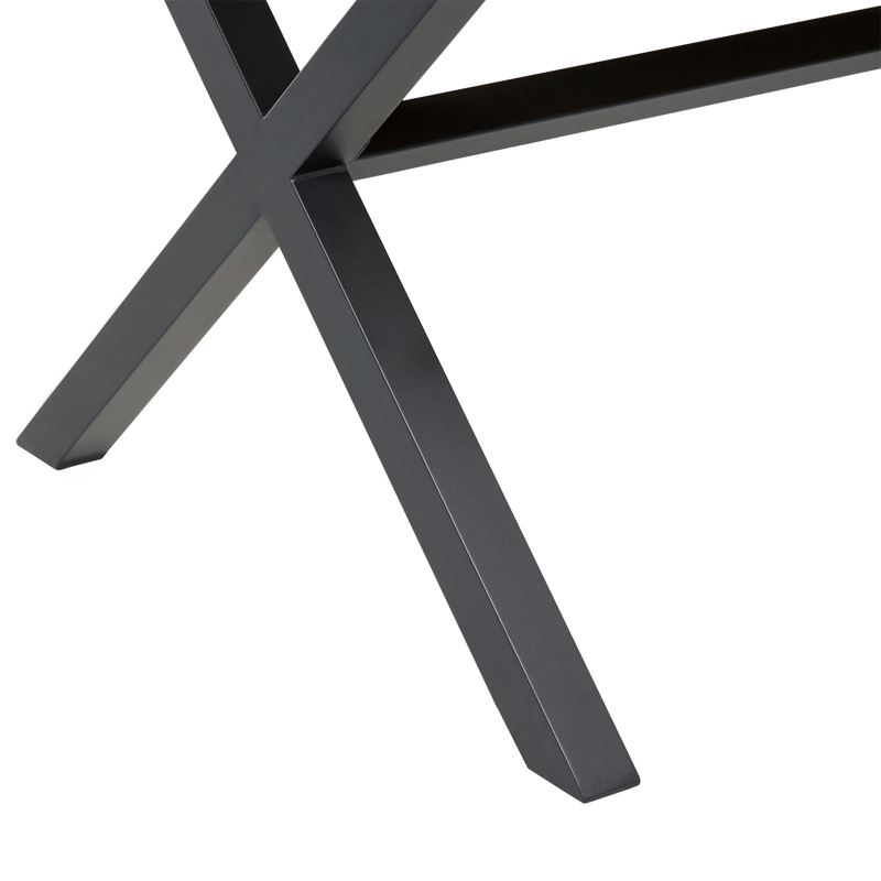 Matbord Tiano 160 cm - Brun - Utemöbler - Trädgårdsbord & Utebord - Matbord ute