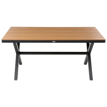 Matbord Tiano 160 cm - Brun - Utemöbler - Trädgårdsbord & Utebord - Matbord ute