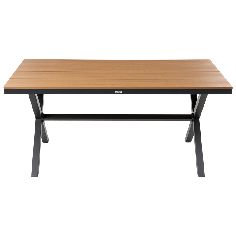 Matbord Tiano 160 cm - Brun - Utemöbler - Trädgårdsbord & Utebord - Matbord ute