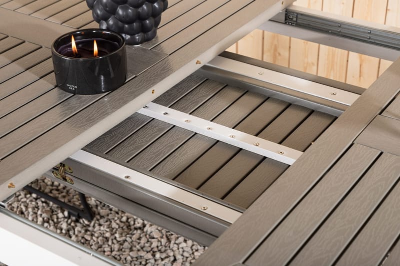 Albany Matbord Utomhus 152-210 cm - Grå/Vit - Utemöbler - Trädgårdsbord & Utebord - Matbord ute