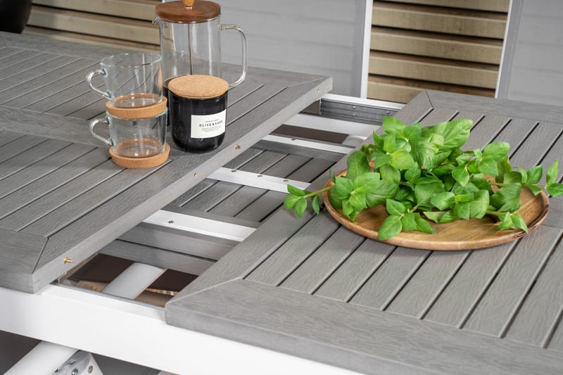 Albany Matbord Utomhus 152-210 cm - Grå/Vit - Utemöbler - Trädgårdsbord & Utebord - Matbord ute