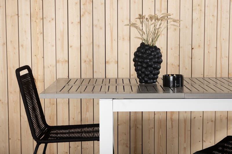 Albany Matbord Utomhus 152-210 cm - Grå/Vit - Utemöbler - Trädgårdsbord & Utebord - Matbord ute