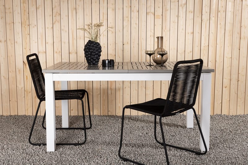Albany Matbord Utomhus 152-210 cm - Grå/Vit - Utemöbler - Trädgårdsbord & Utebord - Matbord ute