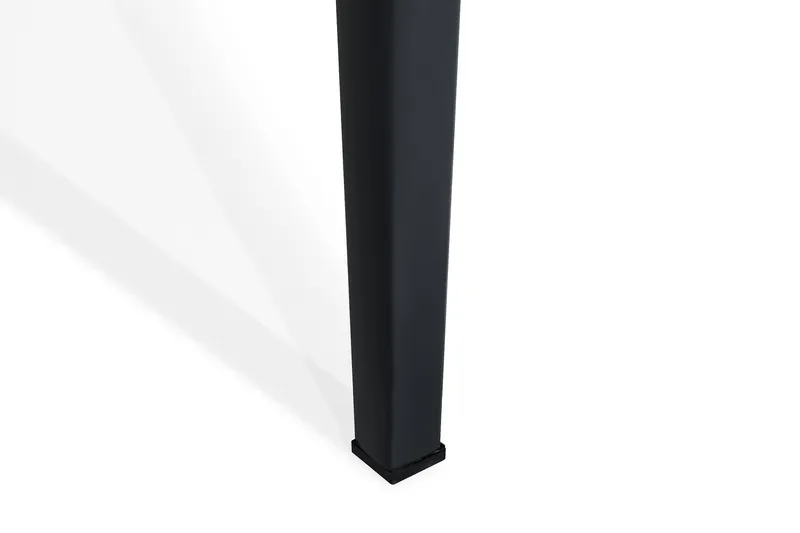 Alex Matbord Utomhus 200x100 cm Utebord med bordsskiva i glas och aluminium ben - Svart / Grå stenlook - Utemöbler - Trädgårdsbord & Utebord - Matbord ute