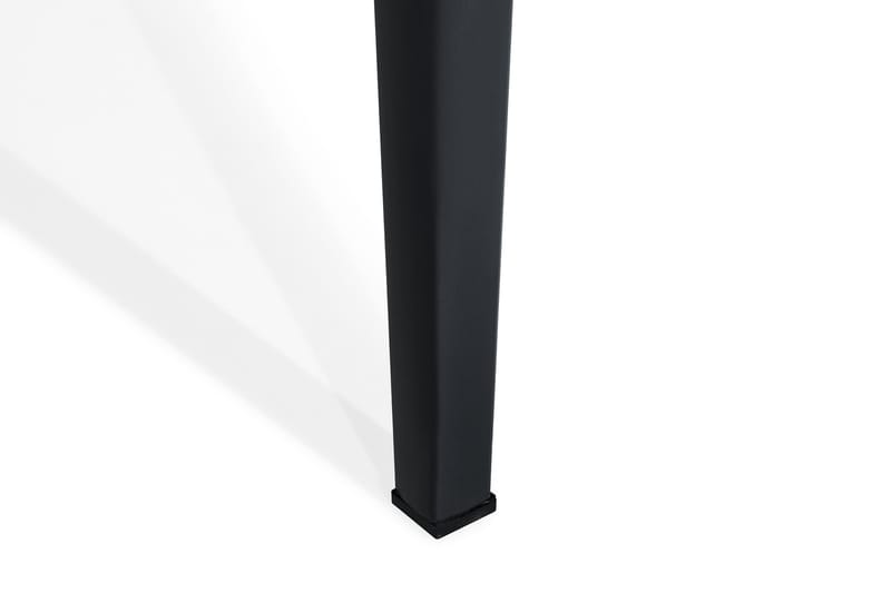 Alex Matbord Utomhus 200x100 cm Utebord med bordsskiva i glas och aluminium ben - Svart / Grå stenlook - Utemöbler - Trädgårdsbord & Utebord - Matbord ute