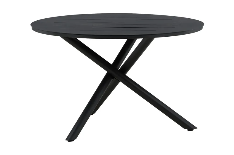 Alma Matbord Utomhus Rund 120 cm Svart - Venture Home - Utemöbler - Trädgårdsbord & Utebord - Matbord ute