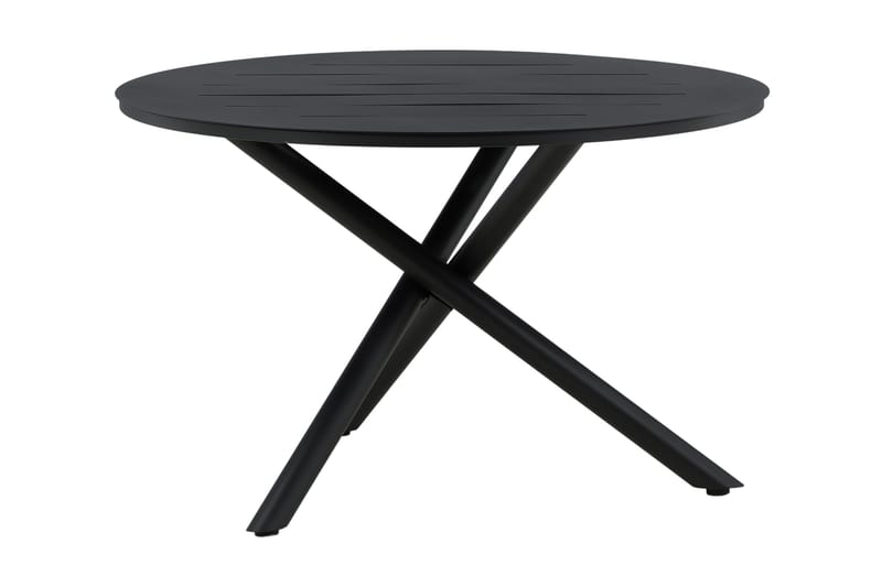 Alma Matbord Utomhus Rund 120 cm Svart - Venture Home - Utemöbler - Trädgårdsbord & Utebord - Matbord ute