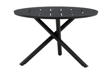 Alma Matbord Utomhus Rund 120 cm Svart - Venture Home - Utemöbler - Trädgårdsbord & Utebord - Matbord ute