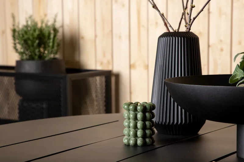 Alma Matbord Utomhus Rund 120 cm Svart - Venture Home - Utemöbler - Trädgårdsbord & Utebord - Matbord ute