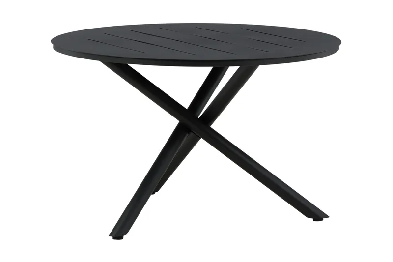 Alma Matbord Utomhus Rund 120 cm Svart - Venture Home - Utemöbler - Trädgårdsbord & Utebord - Matbord ute
