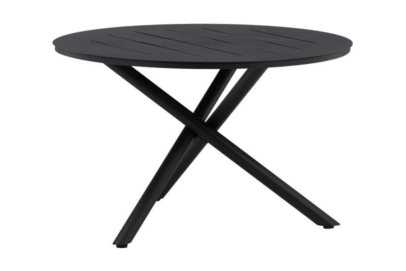 Alma Matbord Utomhus Rund 120 cm Svart - Venture Home - Utemöbler - Trädgårdsbord & Utebord - Matbord ute