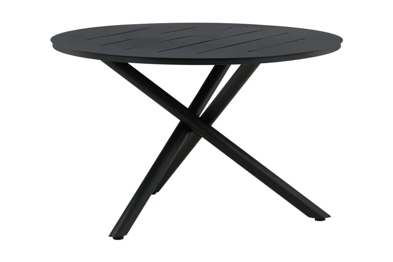 Alma Matbord Utomhus Rund 120 cm Svart - Venture Home - Utemöbler - Trädgårdsbord & Utebord - Matbord ute