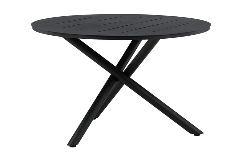 Alma Matbord Utomhus Rund 120 cm Svart - Venture Home - Utemöbler - Trädgårdsbord & Utebord - Matbord ute