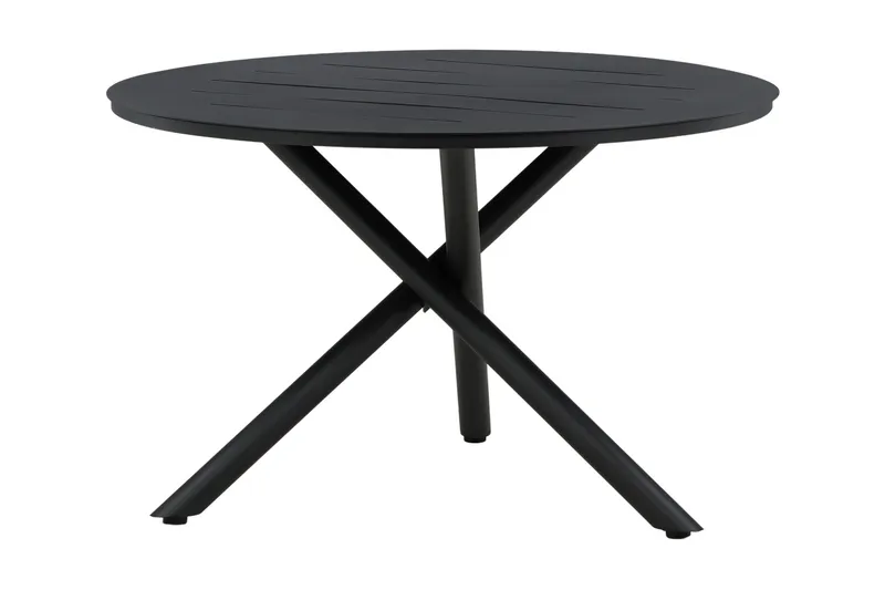 Alma Matbord Utomhus Rund 120 cm Svart - Venture Home - Utemöbler - Trädgårdsbord & Utebord - Matbord ute