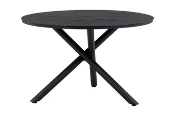 Alma Matbord Utomhus Rund 120 cm Svart - Venture Home - Utemöbler - Trädgårdsbord & Utebord - Matbord ute
