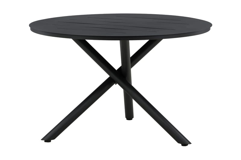 Alma Matbord Utomhus Rund 120 cm Svart - Venture Home - Utemöbler - Trädgårdsbord & Utebord - Matbord ute