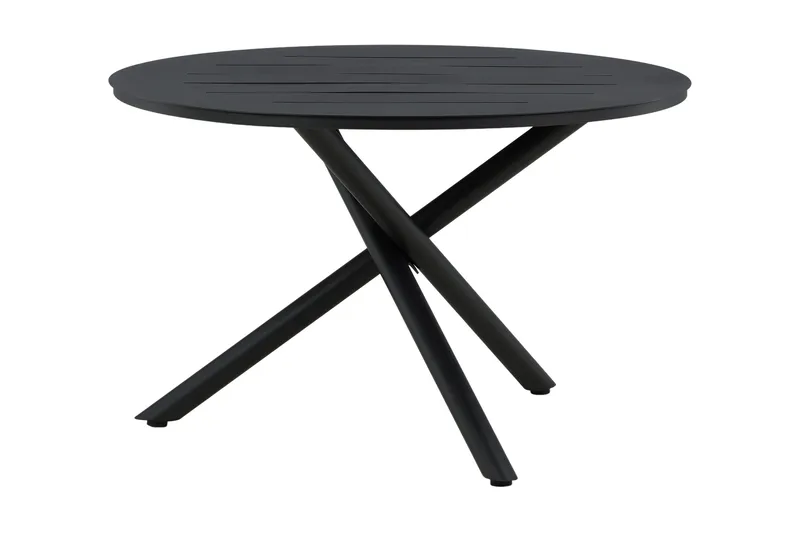 Alma Matbord Utomhus Rund 120 cm Svart - Venture Home - Utemöbler - Trädgårdsbord & Utebord - Matbord ute