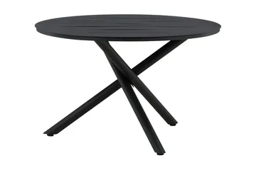 Alma Matbord Utomhus Rund 120 cm Svart - Venture Home - Utemöbler - Trädgårdsbord & Utebord - Matbord ute