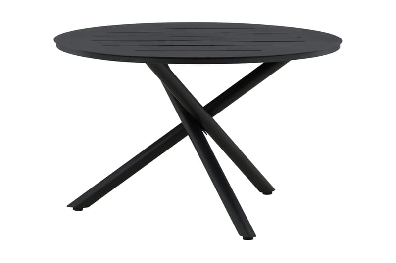 Alma Matbord Utomhus Rund 120 cm Svart - Venture Home - Utemöbler - Trädgårdsbord & Utebord - Matbord ute