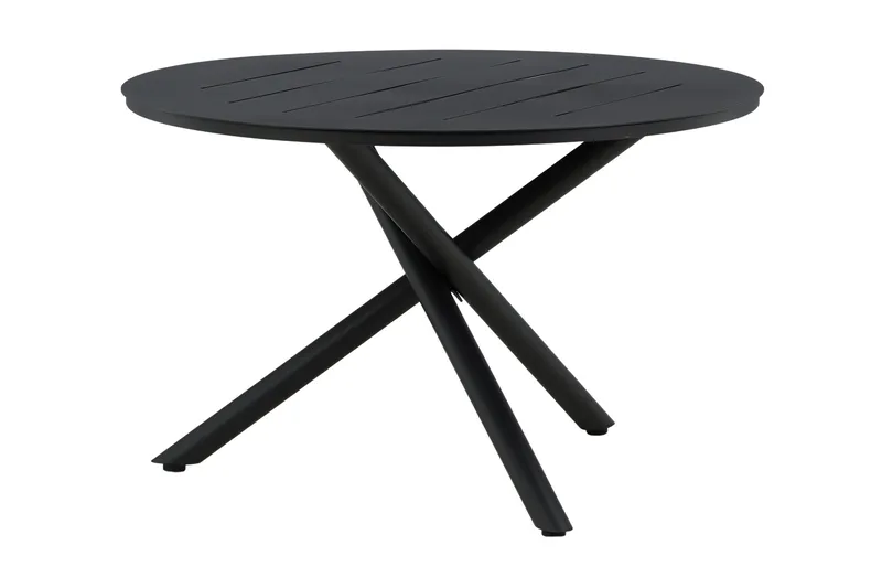 Alma Matbord Utomhus Rund 120 cm Svart - Venture Home - Utemöbler - Trädgårdsbord & Utebord - Matbord ute