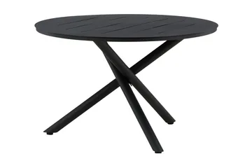 Alma Matbord Utomhus Rund 120 cm Svart - Venture Home - Utemöbler - Trädgårdsbord & Utebord - Matbord ute