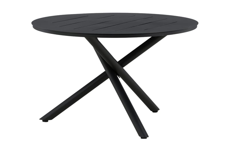 Alma Matbord Utomhus Rund 120 cm Svart - Venture Home - Utemöbler - Trädgårdsbord & Utebord - Matbord ute