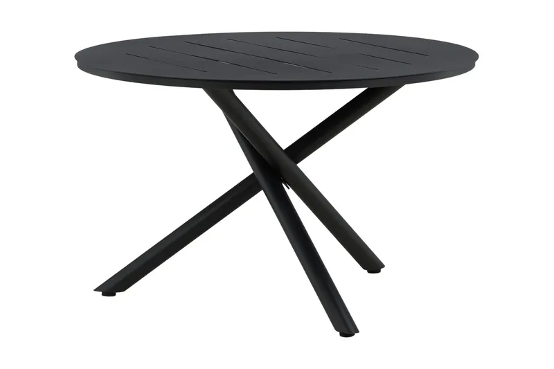 Alma Matbord Utomhus Rund 120 cm Svart - Venture Home - Utemöbler - Trädgårdsbord & Utebord - Matbord ute