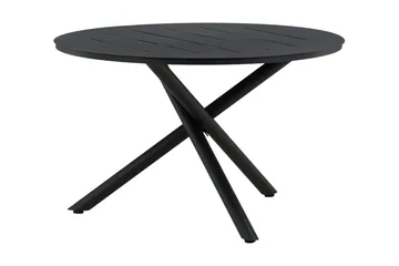 Alma Matbord Utomhus Rund 120 cm Svart - Venture Home - Utemöbler - Trädgårdsbord & Utebord - Matbord ute
