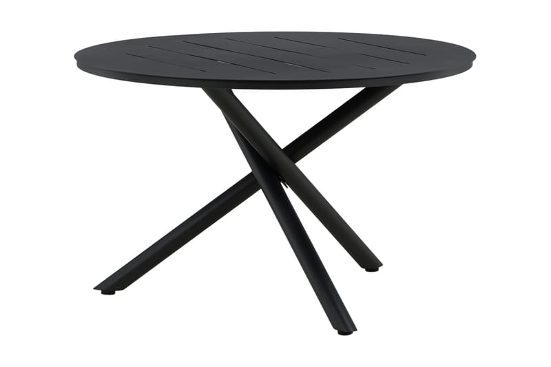Alma Matbord Utomhus Rund 120 cm Svart - Venture Home - Utemöbler - Trädgårdsbord & Utebord - Matbord ute