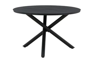 Alma Matbord Utomhus Rund 120 cm Svart - Venture Home - Utemöbler - Trädgårdsbord & Utebord - Matbord ute
