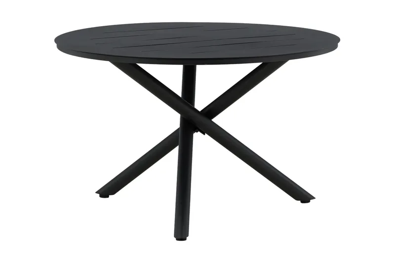 Alma Matbord Utomhus Rund 120 cm Svart - Venture Home - Utemöbler - Trädgårdsbord & Utebord - Matbord ute