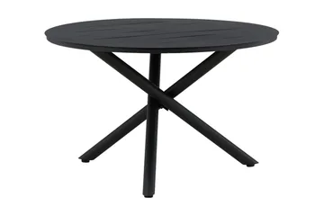 Alma Matbord Utomhus Rund 120 cm Svart - Venture Home - Utemöbler - Trädgårdsbord & Utebord - Matbord ute
