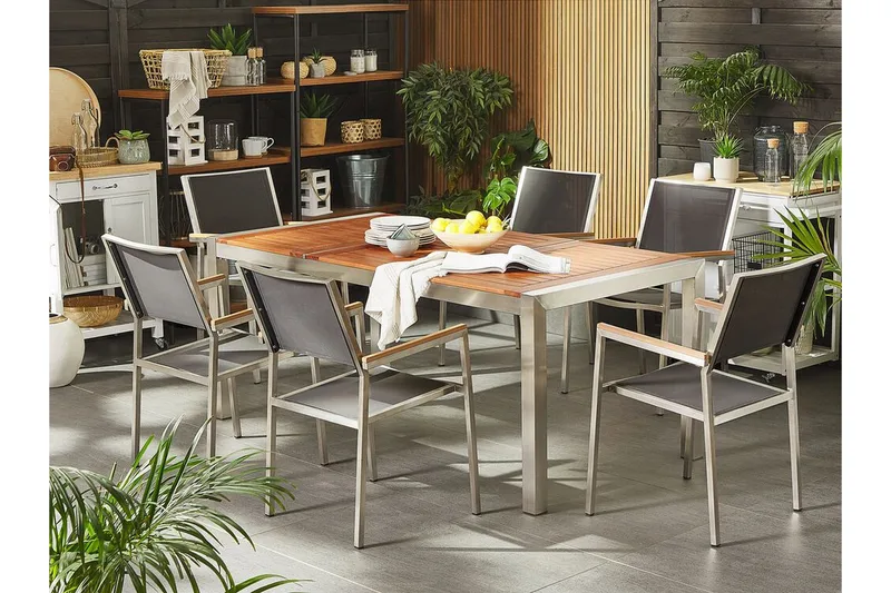 Bacoli Matbord Utomhus 180 cm - Brun - Utemöbler - Trädgårdsbord & Utebord - Matbord ute