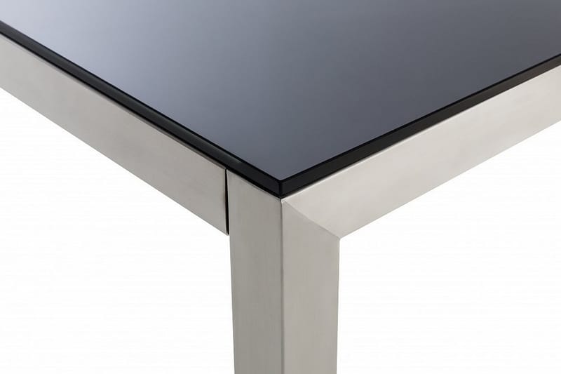 BACOLI Matbord Utomhus 180 cm Svart - Utemöbler - Trädgårdsbord & Utebord - Matbord ute