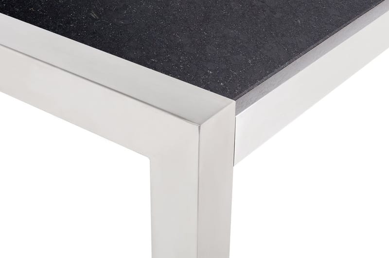 BACOLI Matbord Utomhus 180 cm Svart - Utemöbler - Trädgårdsbord & Utebord - Matbord ute