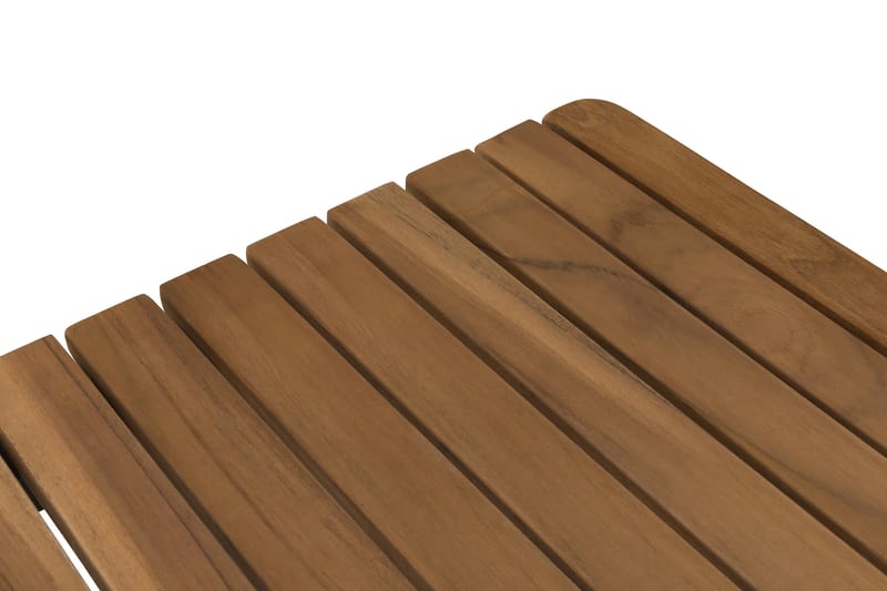 BAHAMAS Soffbord Utomhus 110x60 Svart/Teak - Utemöbler - Trädgårdsbord & Utebord - Matbord ute