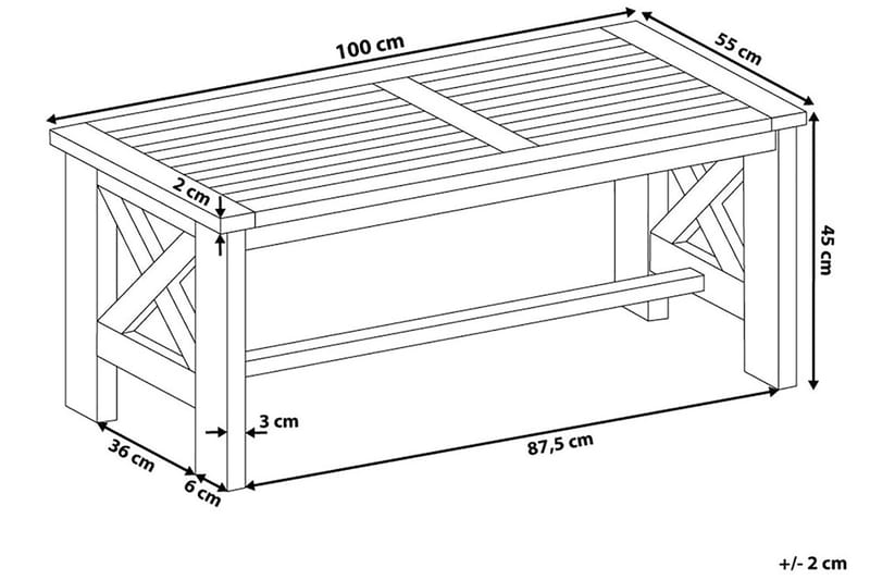 BALTIC Trädgårdsbord 100 cm - Utemöbler - Trädgårdsbord & Utebord - Matbord ute