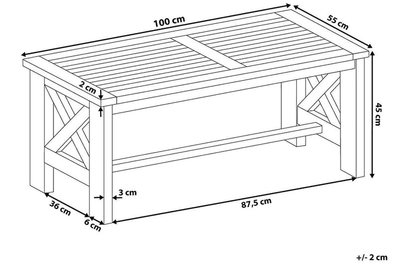 BALTIC Trädgårdsbord 100 cm - Matbord ute