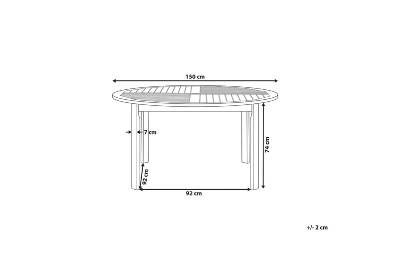 Barrata Matbord Utomhus 150 cm - Akacia - Utemöbler - Trädgårdsbord & Utebord - Matbord ute