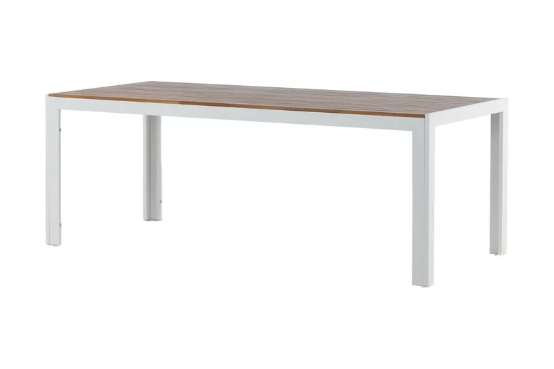 Bois Matbord Utomhus 200 cm - Brun/Vit - Utemöbler - Trädgårdsbord & Utebord - Matbord ute