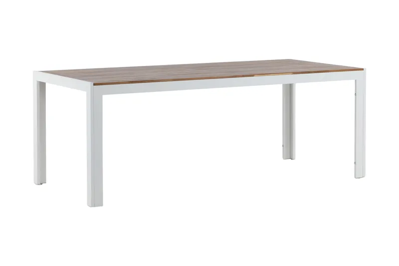 Bois Matbord Utomhus 200 cm - Brun/Vit - Utemöbler - Trädgårdsbord & Utebord - Matbord ute