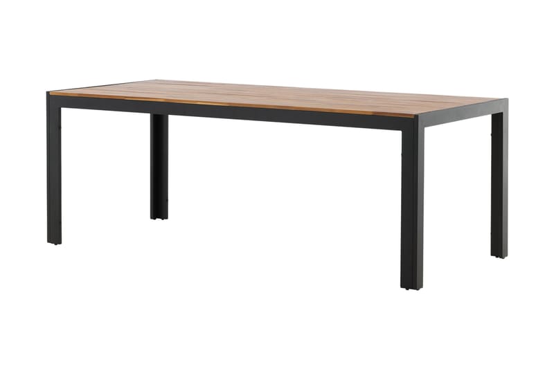 Bois Matbord Utomhus 200 cm Svart/Brun - Venture Home - Utemöbler - Trädgårdsbord & Utebord - Matbord ute