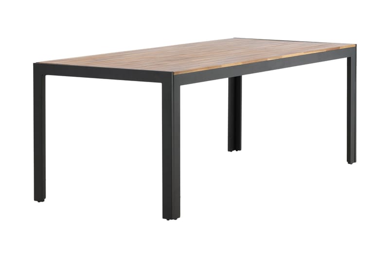 Bois Matbord Utomhus 200 cm Svart/Brun - Venture Home - Utemöbler - Trädgårdsbord & Utebord - Matbord ute