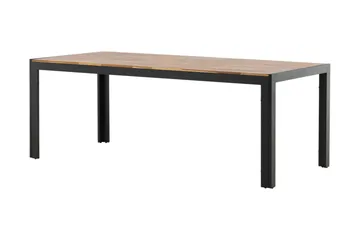 Bois Matbord Utomhus 200 cm Svart/Brun - Venture Home - Utemöbler - Trädgårdsbord & Utebord - Matbord ute